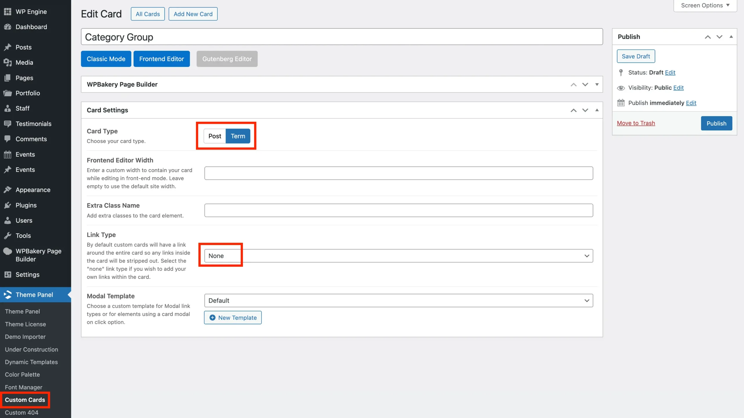 Total theme create new term card