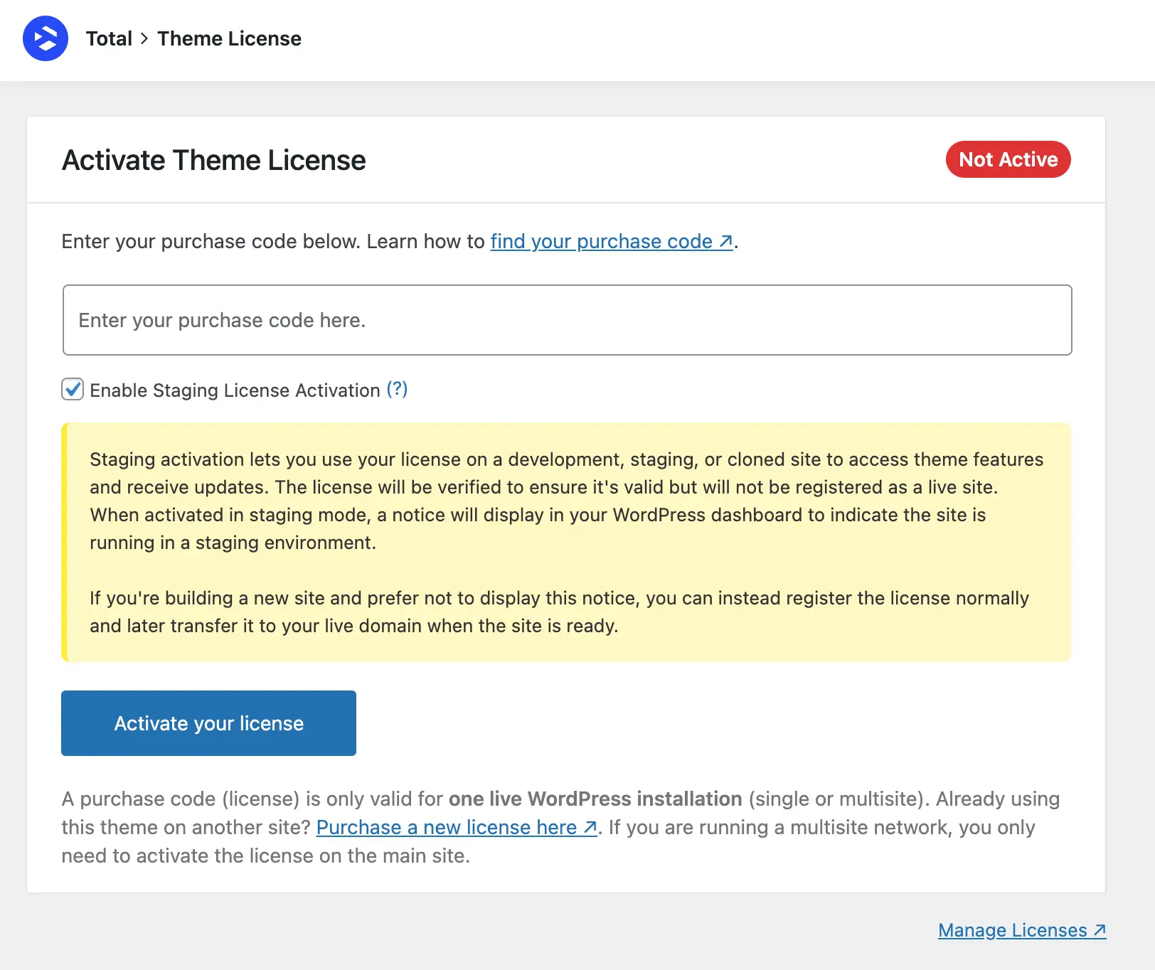 Total staging license