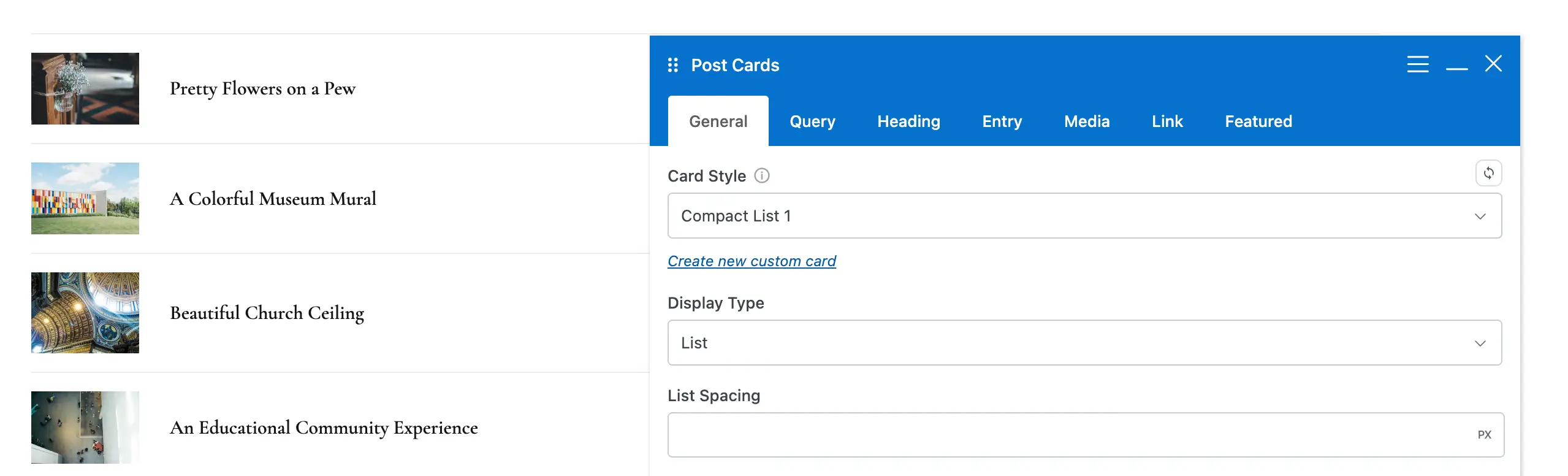 Total theme compact list card style