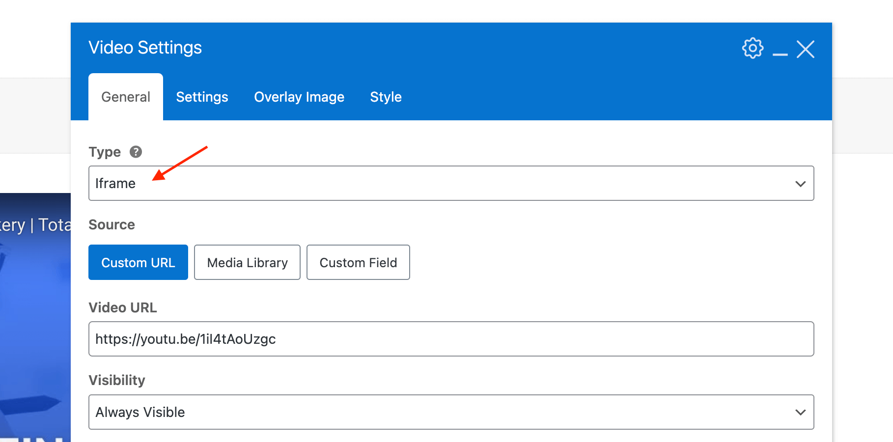 Total Video Element iFrame Type