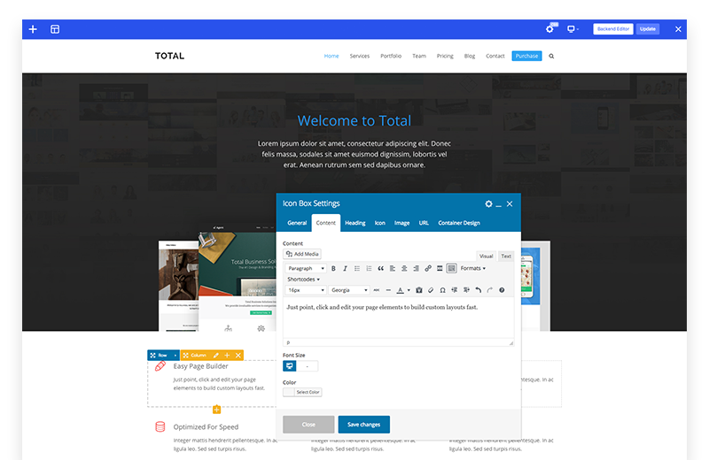 Total Theme Builder Elements