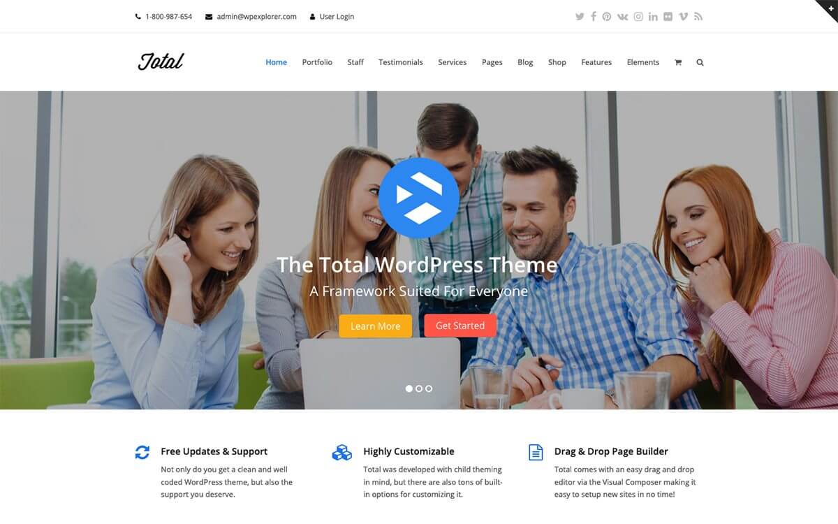 Total Multi Purpose Premium Wordpress Theme