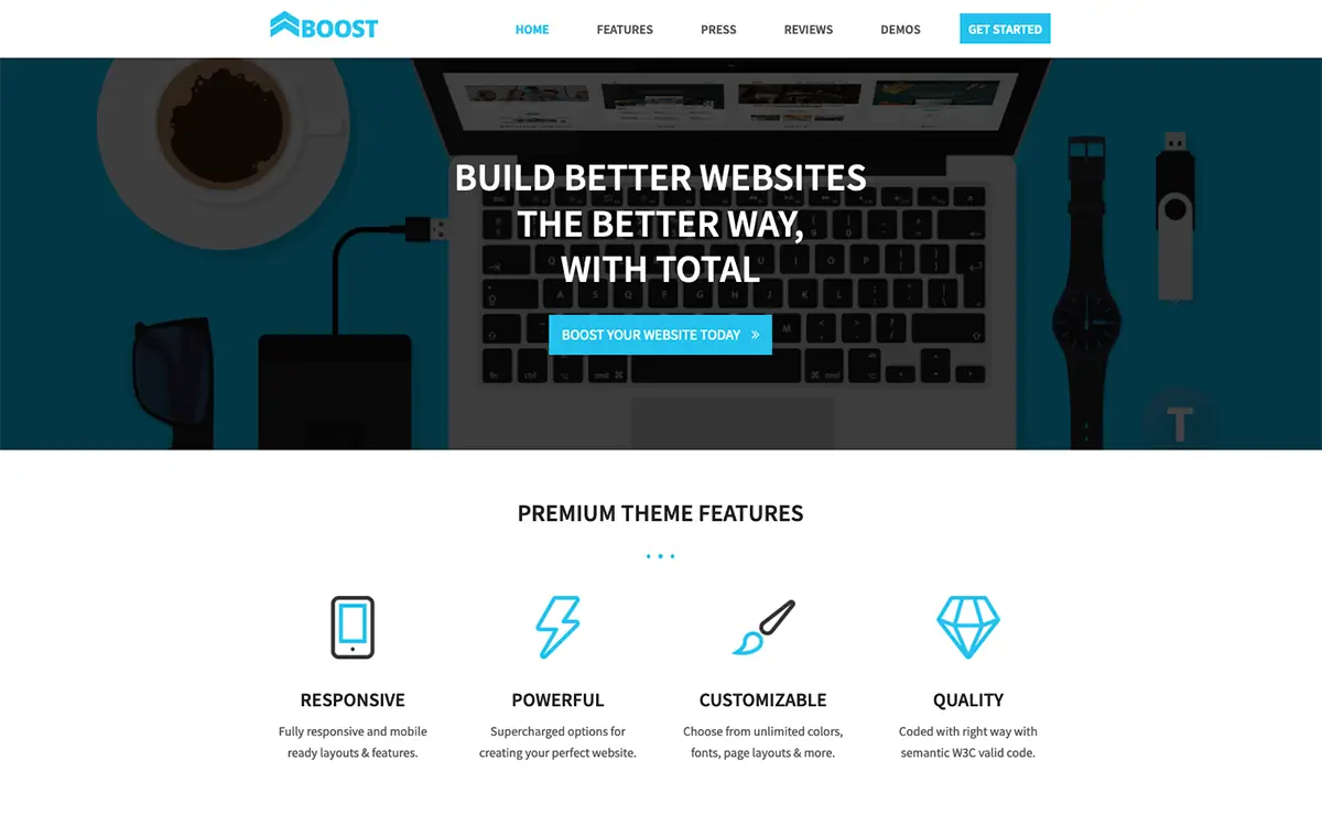 Boost Total Theme Demo Screenshot