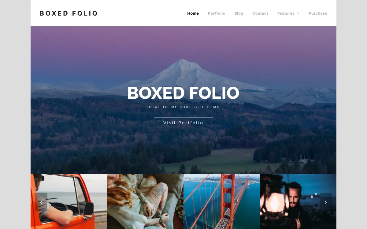 Boxed Folio Total Theme Demo Screenshot