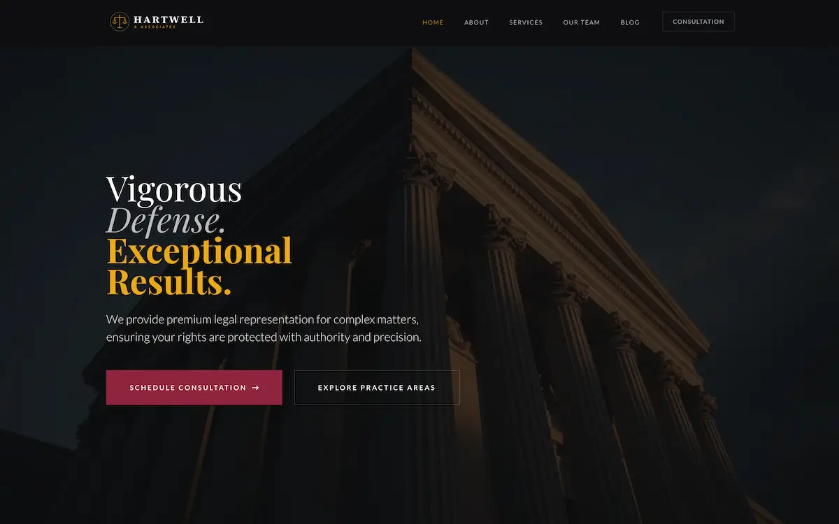 Law Firm Total Theme Demo Screenshot
